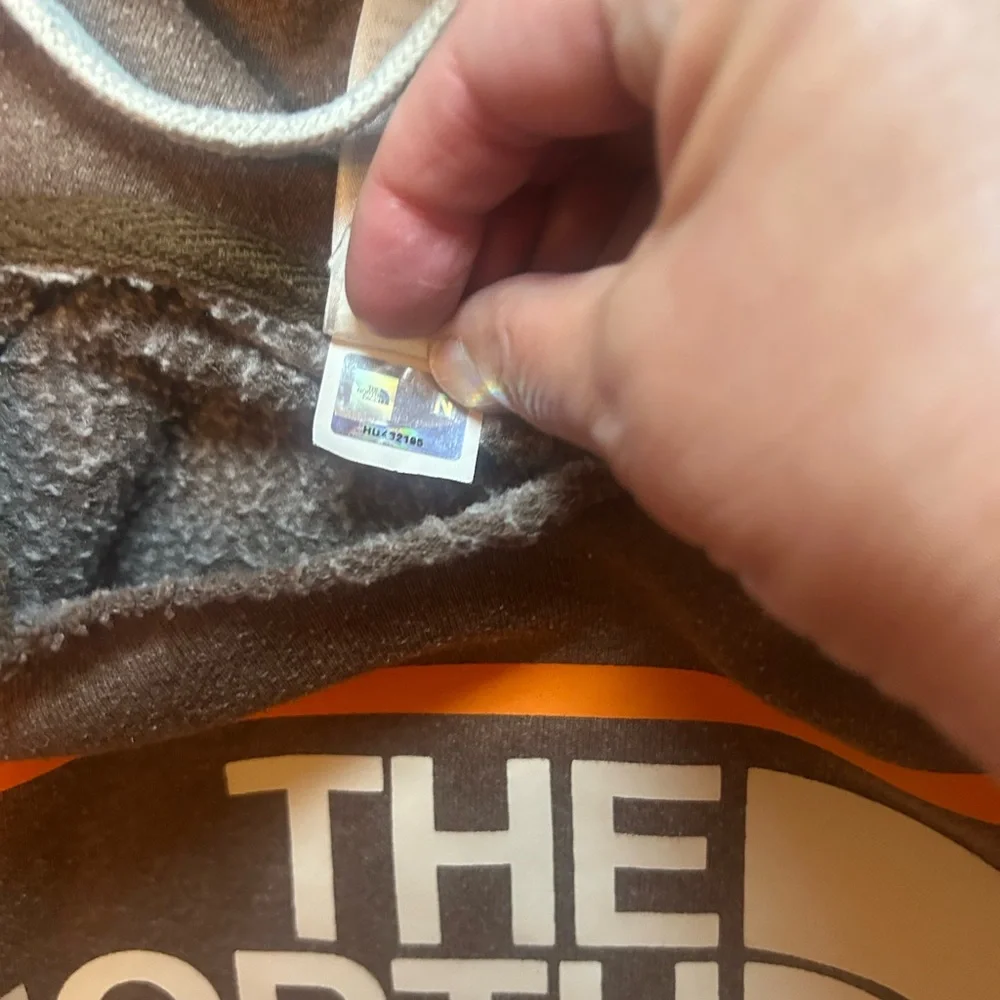 The North Face Brown Sweatshirt Hoodie Classic Design